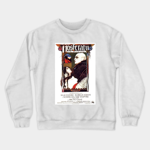 Classic Horror Movie - Nosferatu The Vampyre Crewneck Sweatshirt by Starbase79